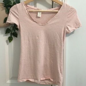SOLD H&M red and white striped shirt size XS